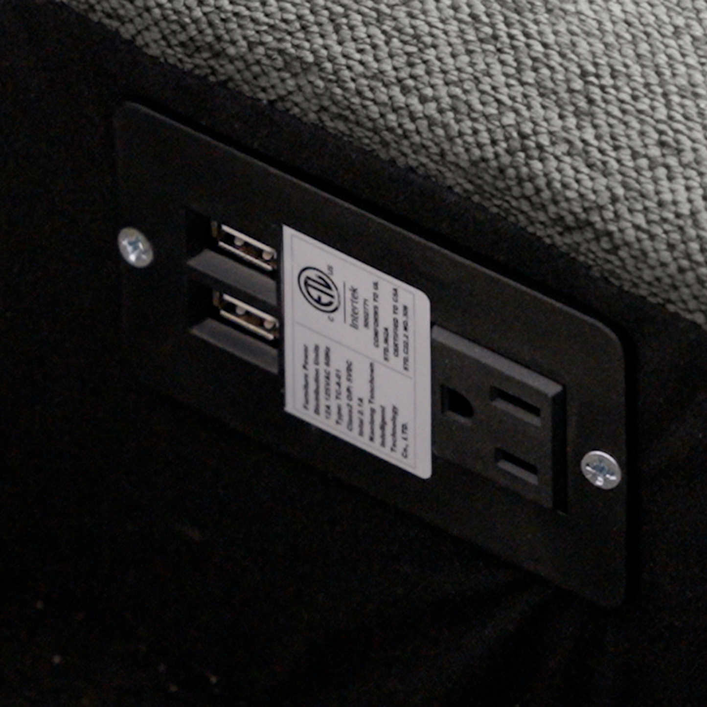 Theo Power Recliner Sectional Sofa w/Storage & USB Ports
