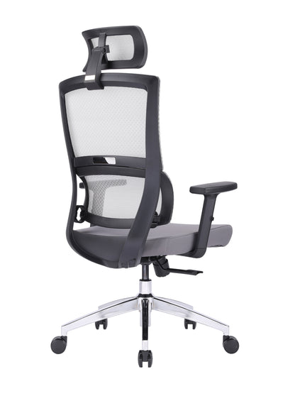 Ergonomic Grey Mesh Chair