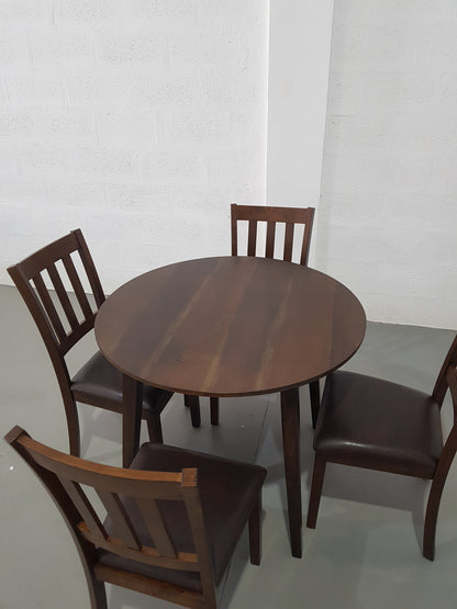 Blackwood 5PC Round Dining Table Set