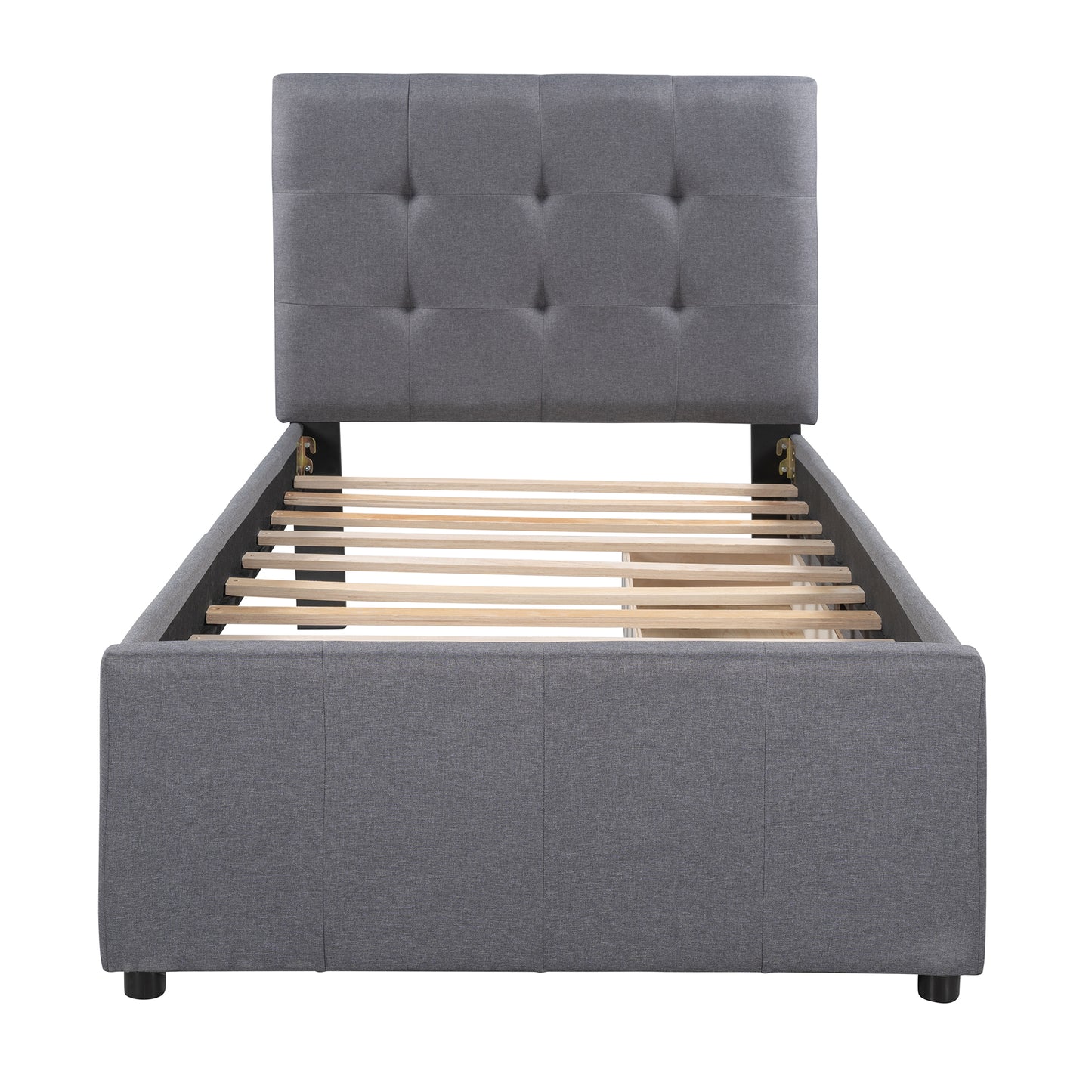 Walmer Upholstered Bed w/ Double Drawers