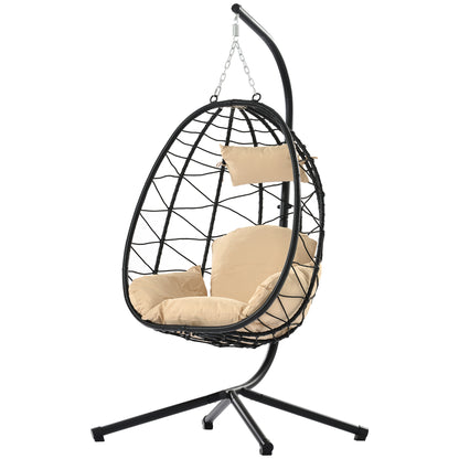 Cream Hanging Egg Chair