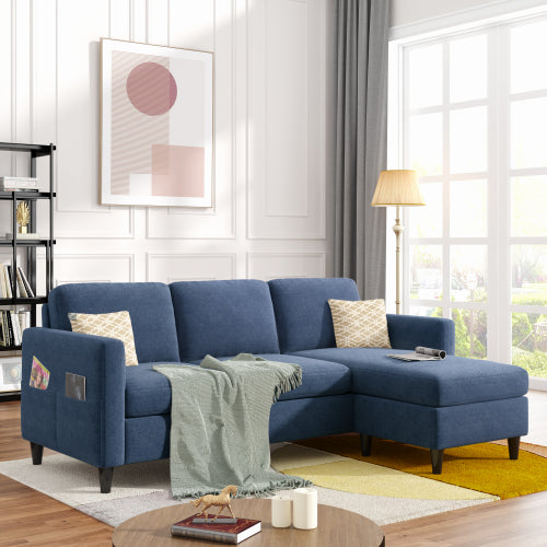 Reversible L-Shaped Sectional w/Pocket