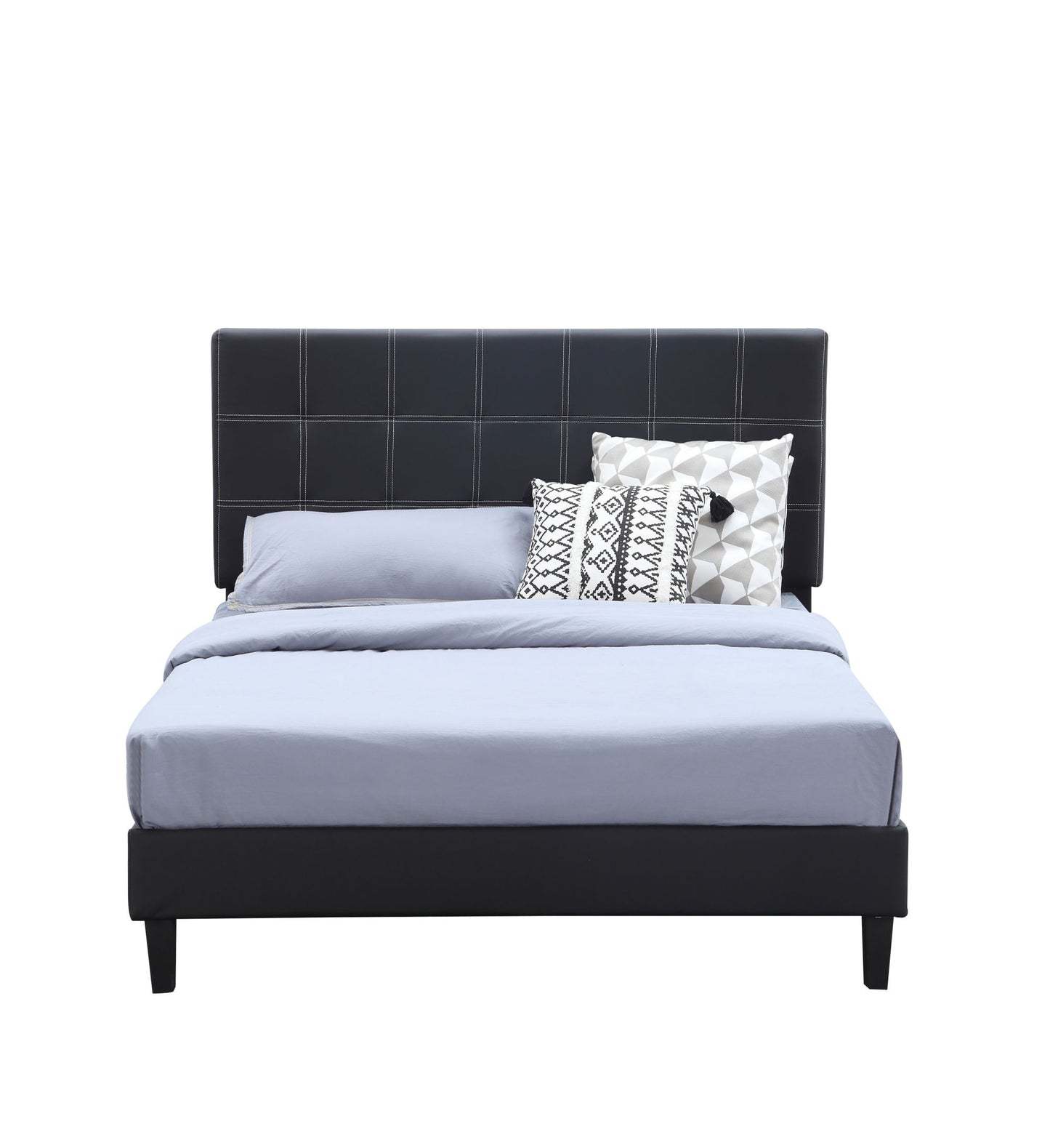Todd Black Upholstered Bed