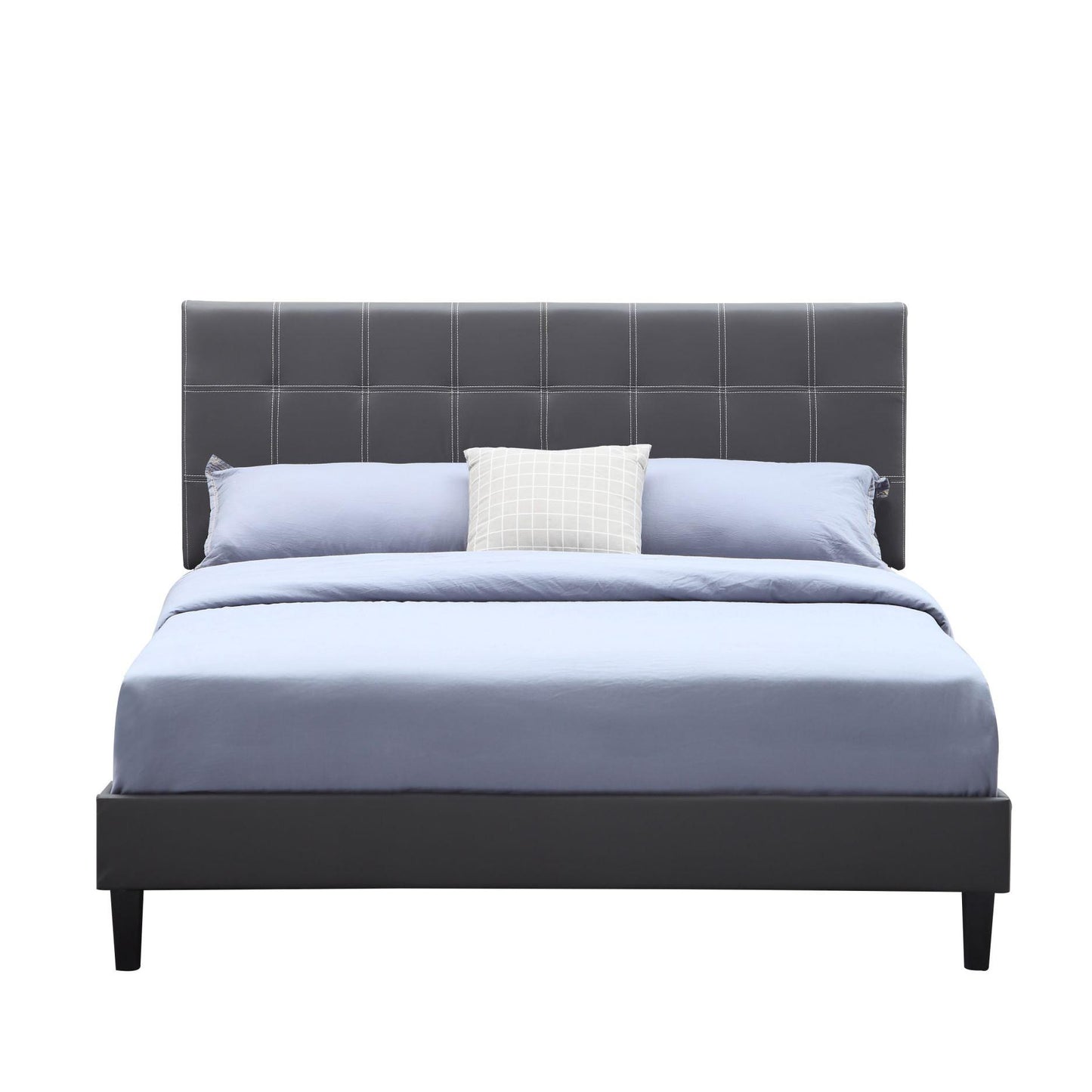 Todd Grey Upholstered Bed