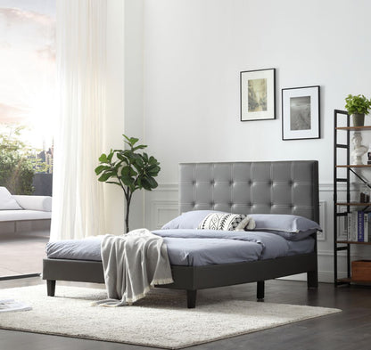 Todd Grey Upholstered Bed