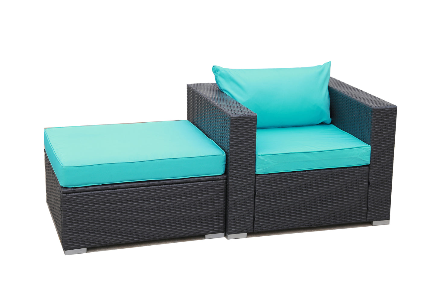 2PC Patio Furniture Set w/Ottoman