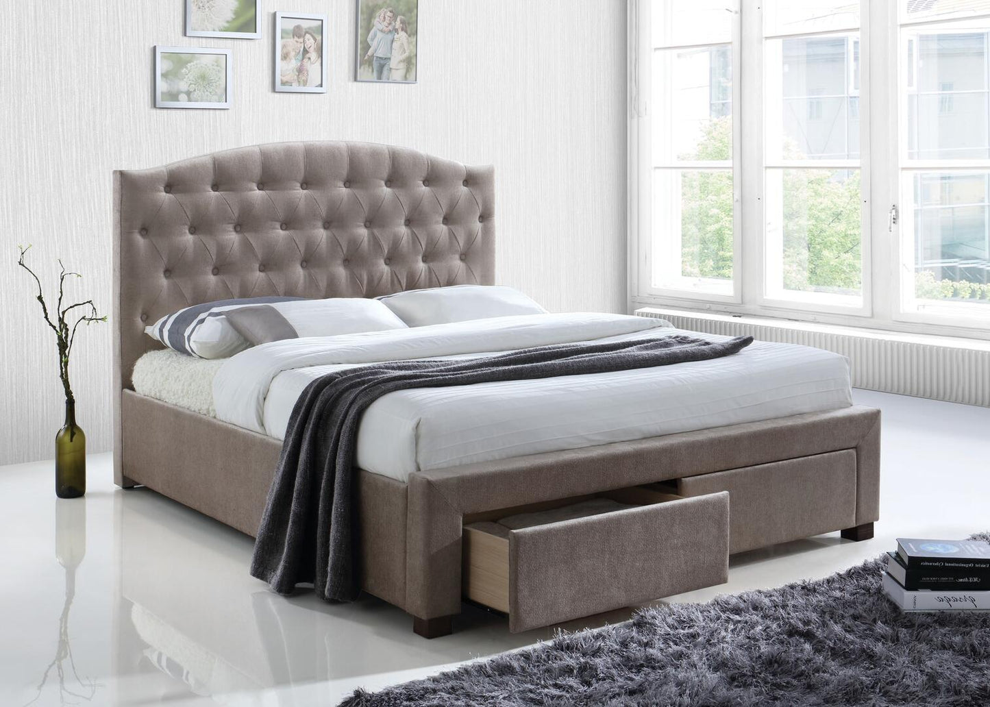 Denise Queen Upholstered Bed