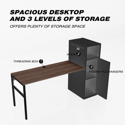 Kisin Home Office Desk w/storage