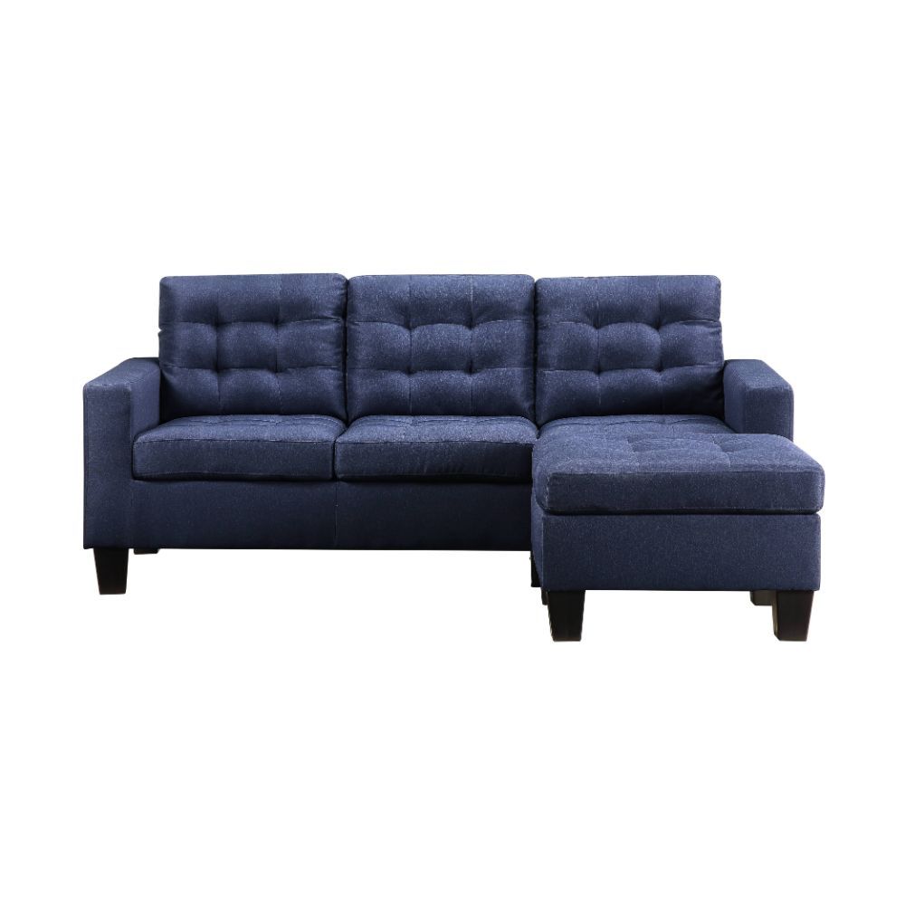 Earsom Sofa w/Ottoman Blue
