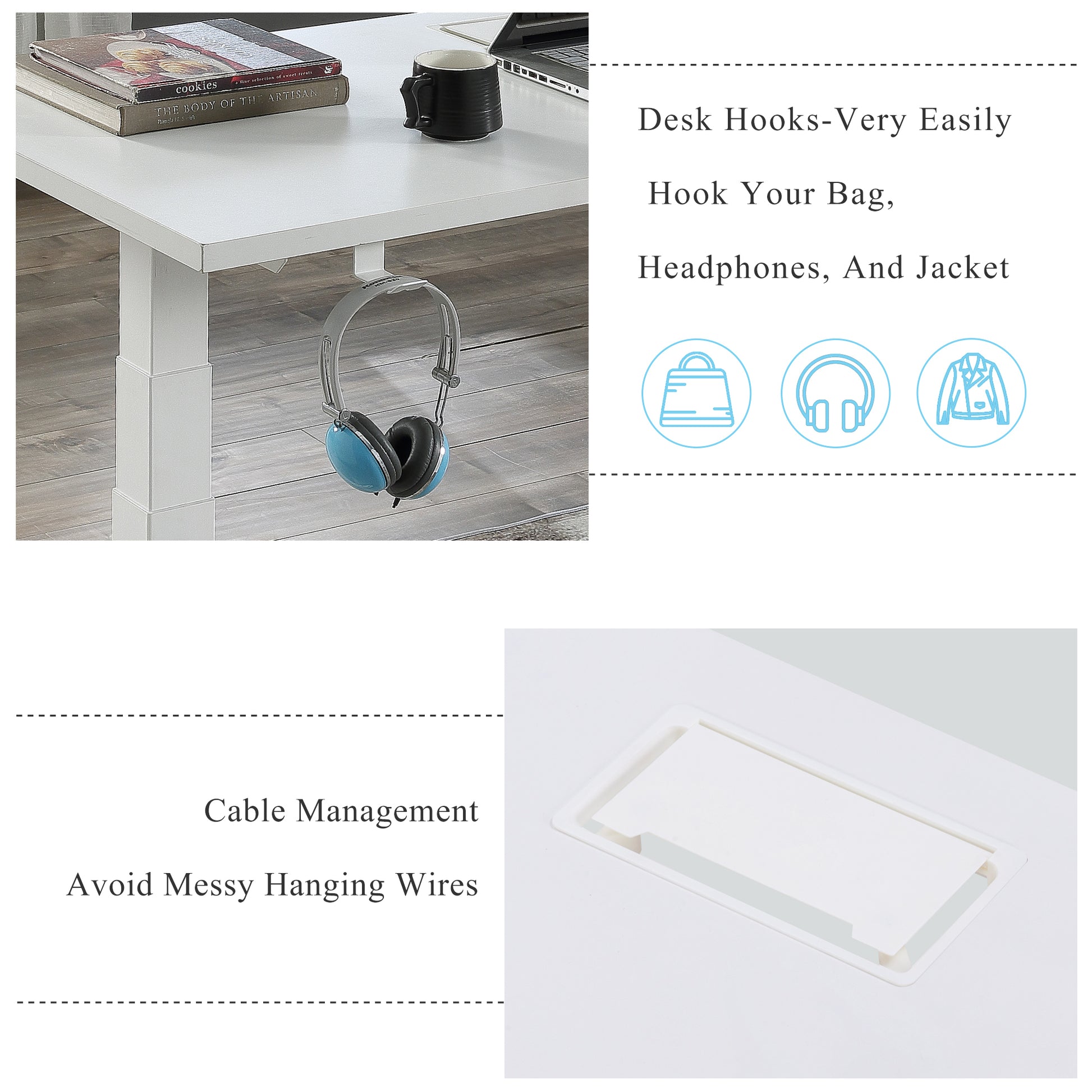 Adjustable Electric Standing Desk White