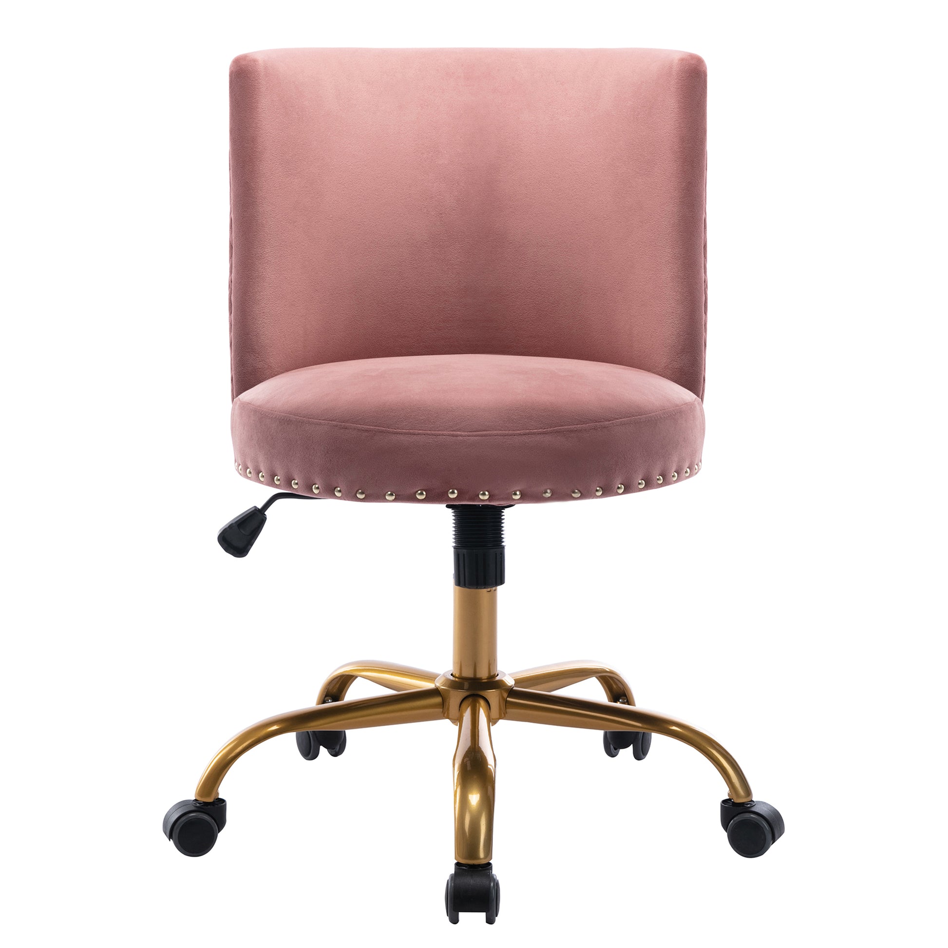 Modern Velvet Home Office Chair Rosewood