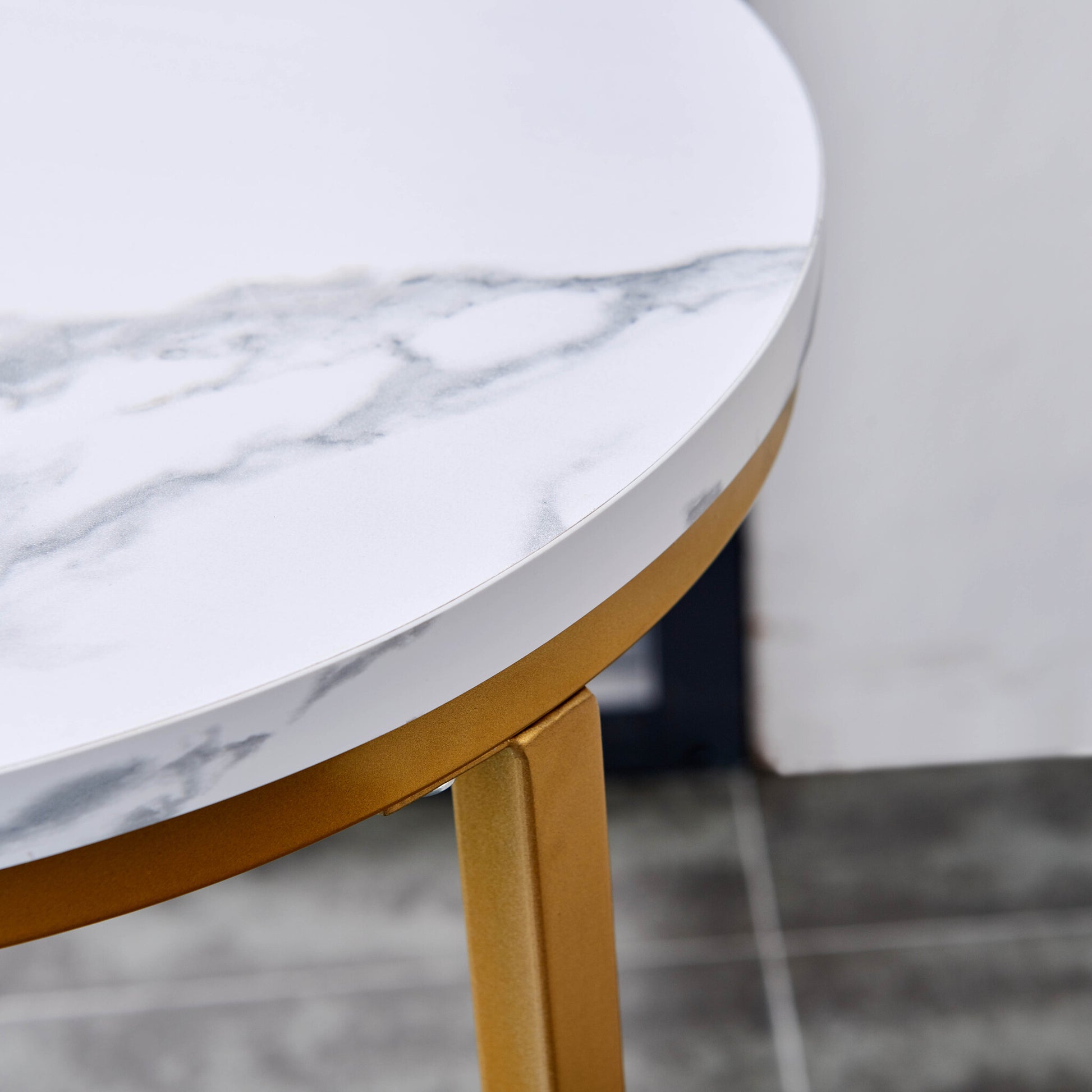 Modern End Table Gold