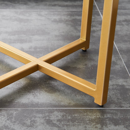 Modern End Table Gold