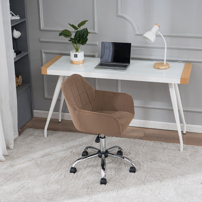 Modern Velet Office Chair Coffee