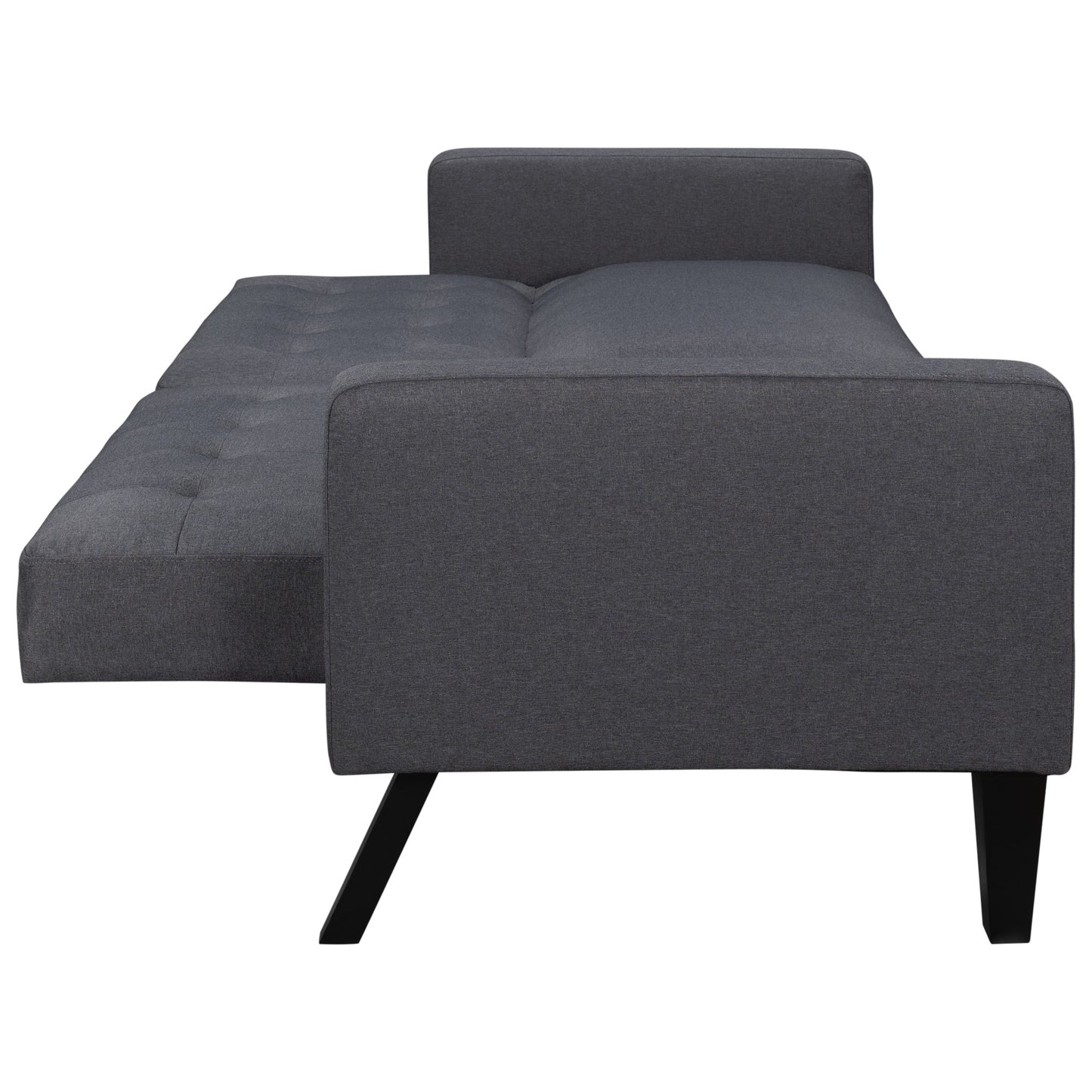 Velvet Futon Sofa Gray