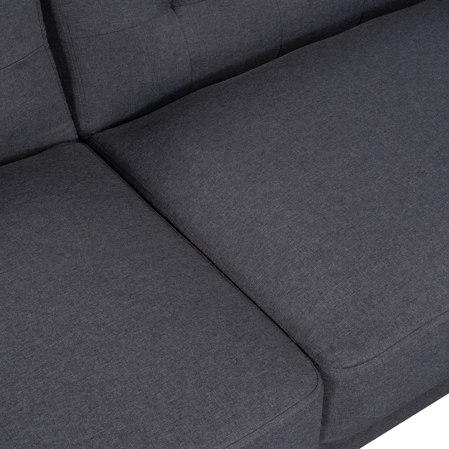 Velvet Futon Sofa Gray
