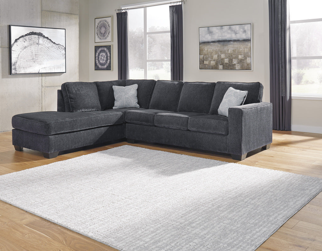 L-Shaped Sectional & Recliner Combo